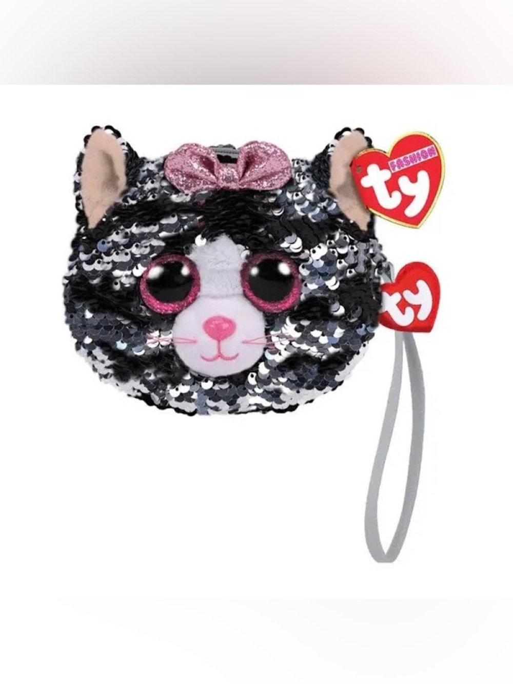 Ty Fashion Kiki Sequin Cat Wristlet